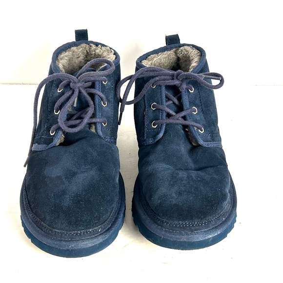 UGG Neumel Shearling Winter Chukka Boots Mens Size 12 Blue Style 3236 - Picture 12 of 12
